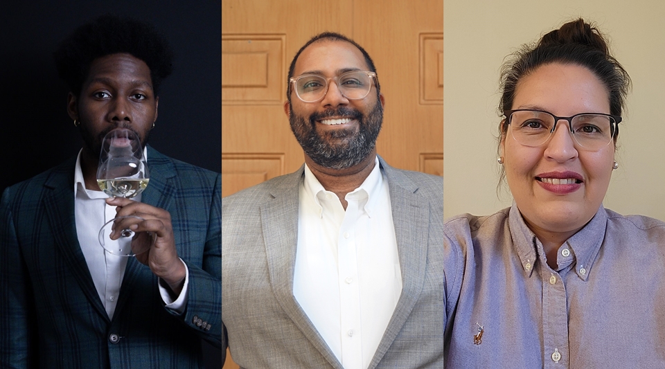 2022 테일러스 포트 골든 바인즈 다이버시티 장학금 수상자 3인 (왼쪽부터) 자렛 버핑턴(Jarrett Buffington), 샌디프 가이(Sandeep Ghaey), 캐리 라우(Carrie Rau) (사진=Liquid Icons)