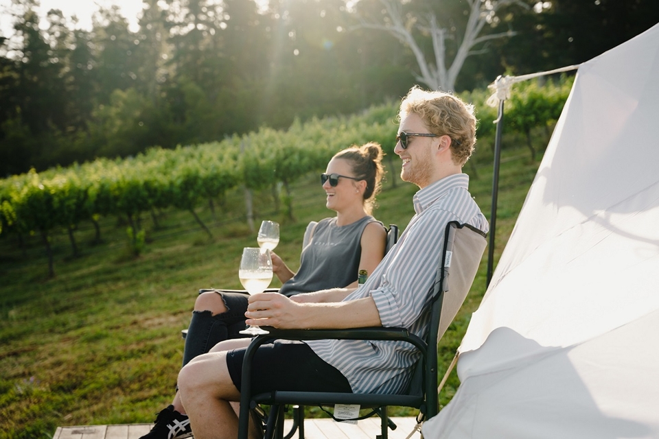 포도밭 글램핑, 네이키드 커비, 캔버라, 호주 수도 특별구 (사진=호주관광청)