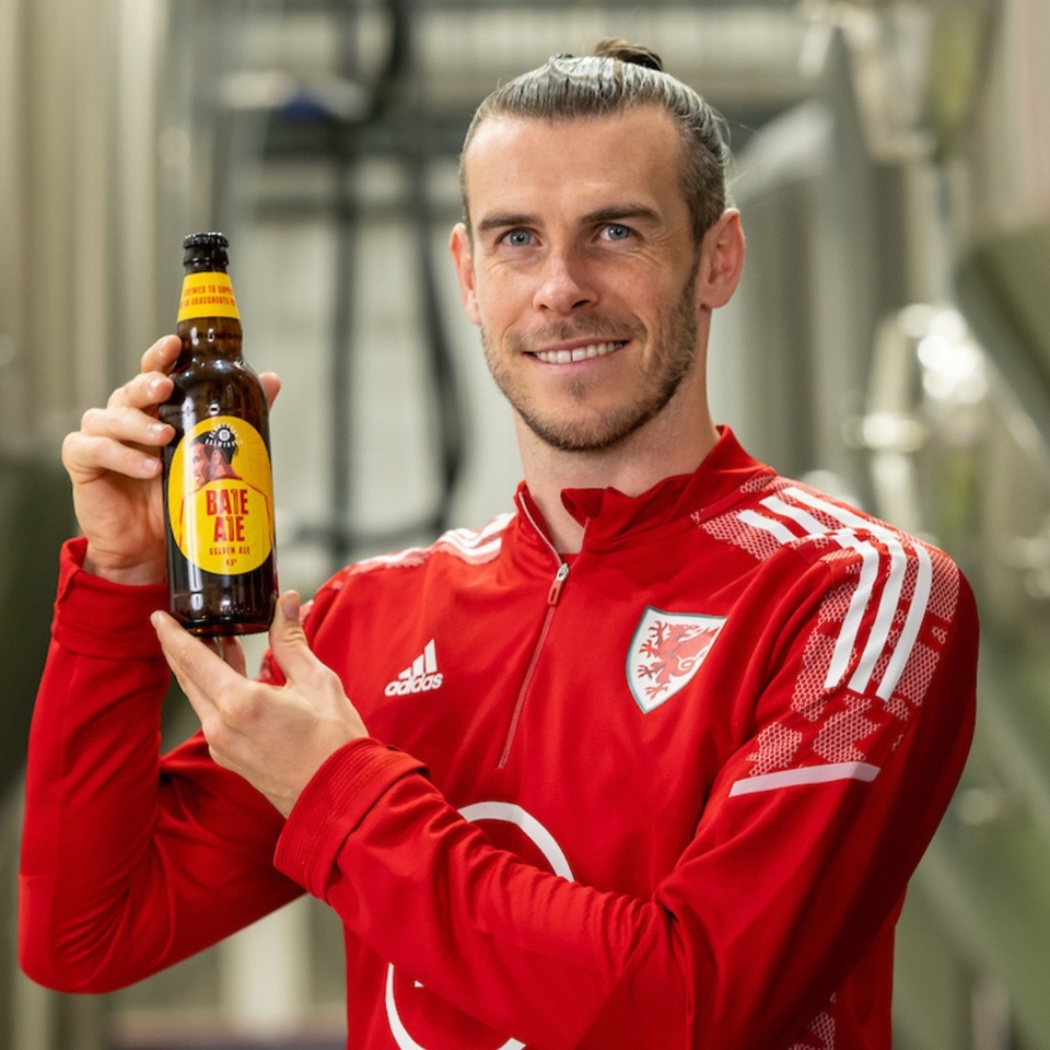 베일 에일과 라거를 출시한 웨일스 축구 간판 스타 '가레스 베일(Gareth Bale)' (사진=Glamorgan Brewing Co.)