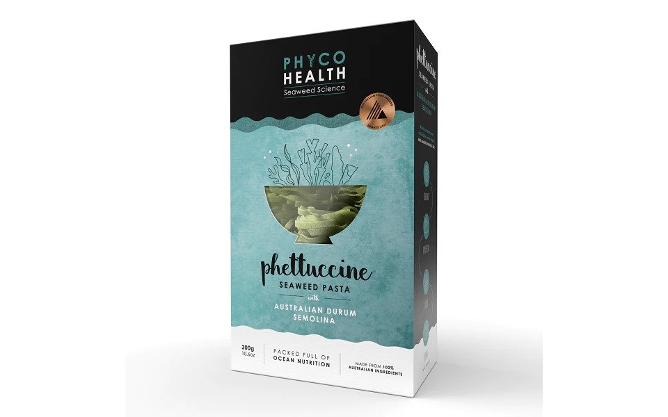 해초로 만든 페투치니 파스타 'Phettuccine Seaweed Pasta' (사진=Phyco Health)