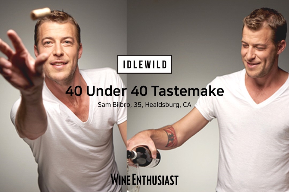 아이들와일드(Idlewild) 와인메이커 샘 빌브로, Wine Enthusiast '40 Under 40 Tastemaker'로 선정