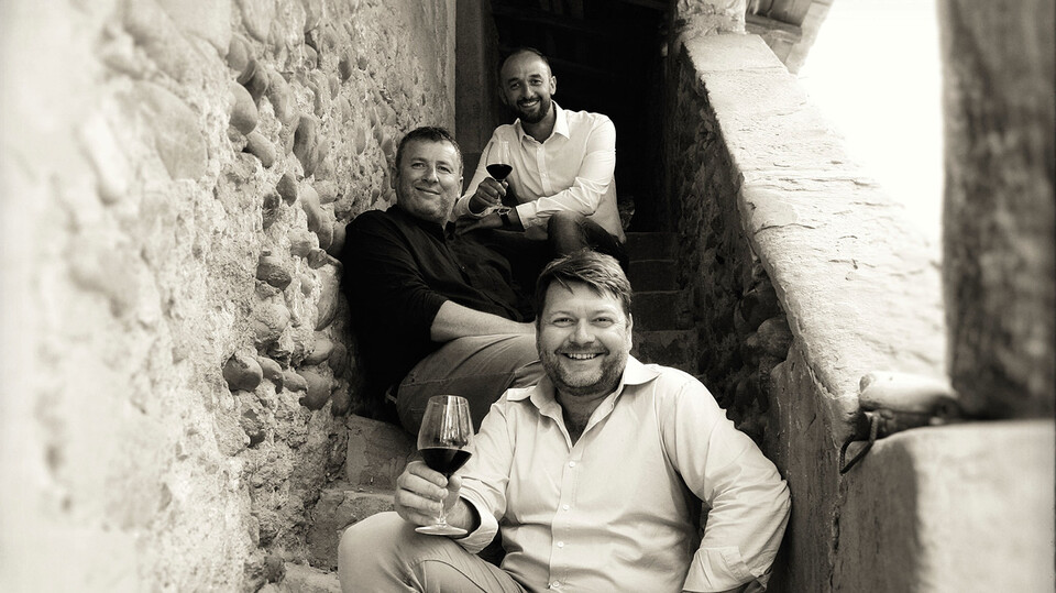 (아래부터) 니콜라스 자볼레, 카소 알렉산드르, 기욤 소렐 (사진=에노테카 코리아)