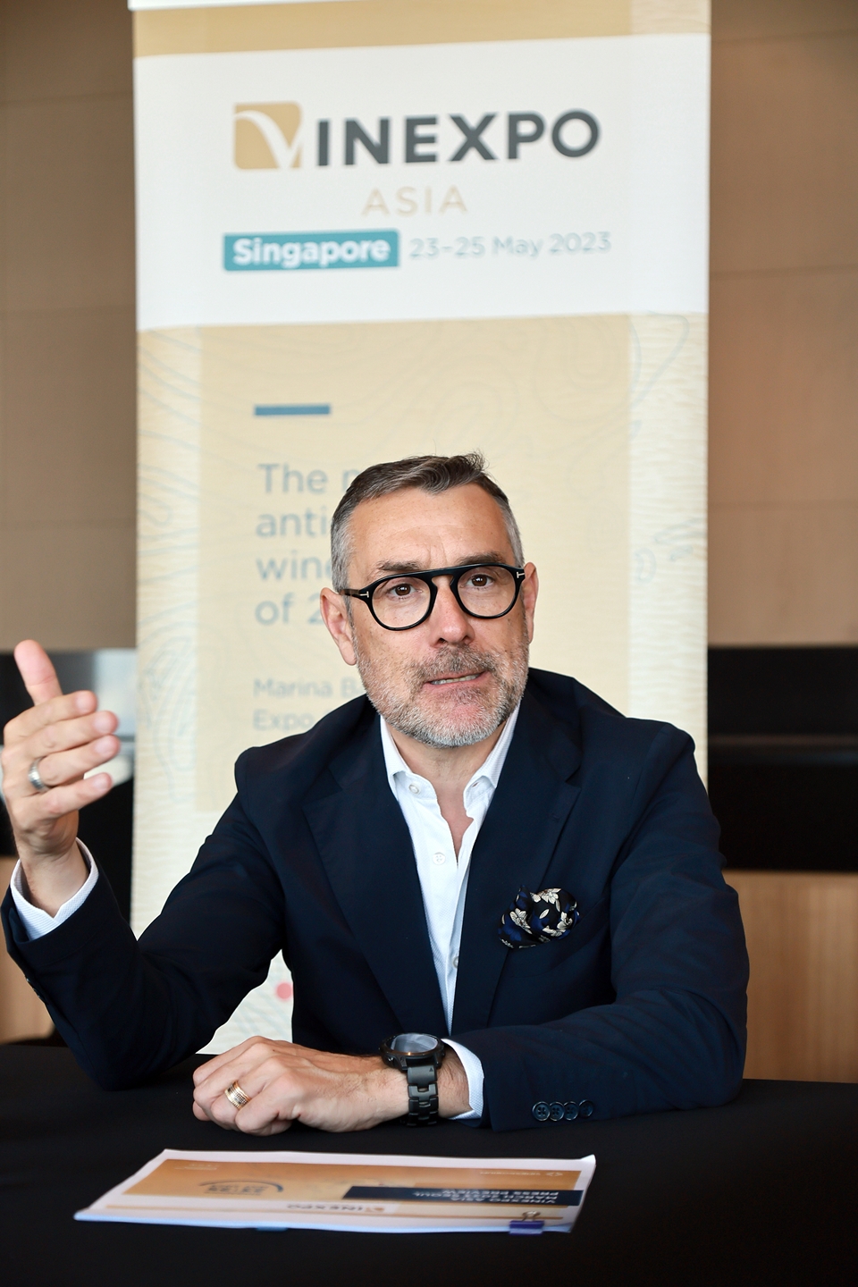 지난 3월 29일, 비넥스포 아시아 프레스 프리뷰를 위해 방한한 비넥스포지엄 '로돌프 라메즈(Rodolphe Lameyse)' 대표