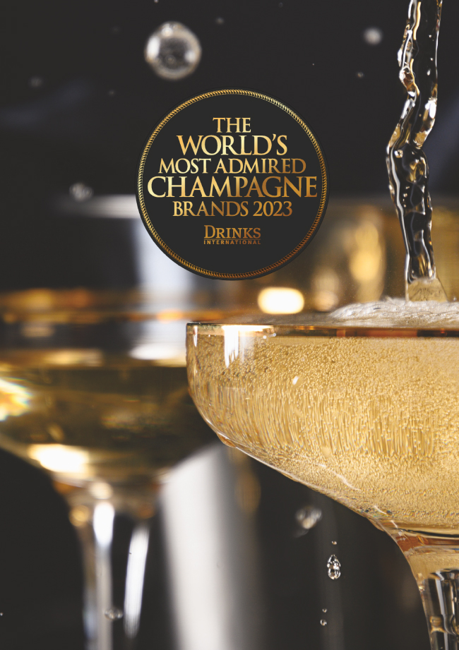드링크 인터내셔날의 ‘The World’s most admired Champagne Brands 2023’ 포스터 (사진=에노테카)