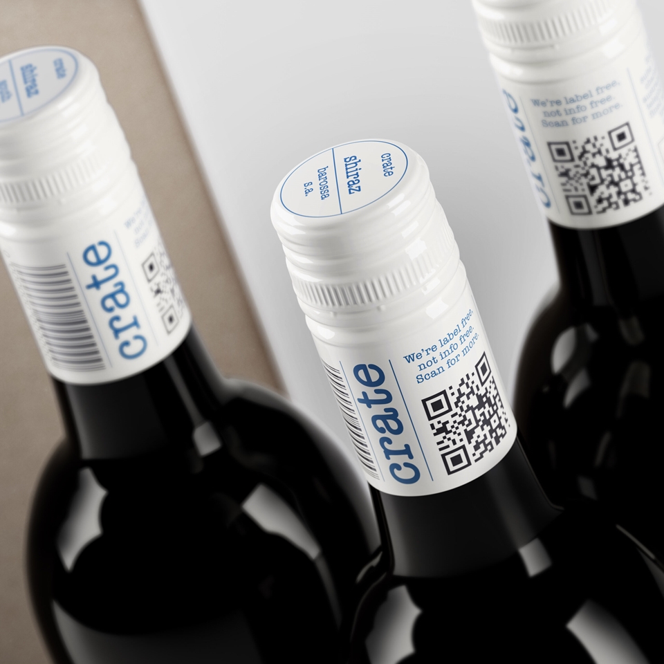 와인의 이름과 정보는 스크류캡의 QR 코드를 통해 확인할 수 있도록 했다. (사진=Fourth Wave Wines & Denomination)