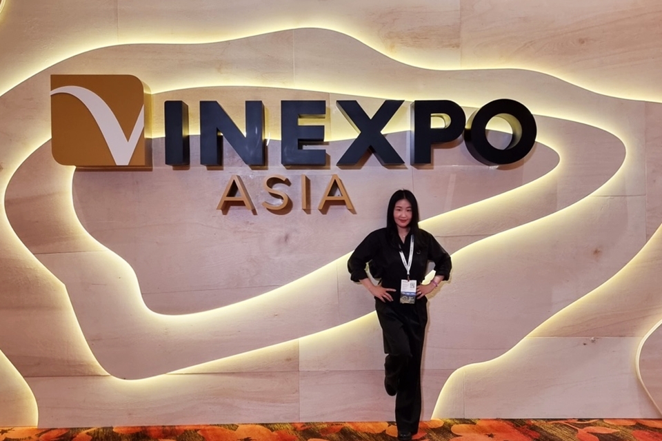 비넥스포 아시아 2023을 방문한 소믈리에타임즈 도윤 기자