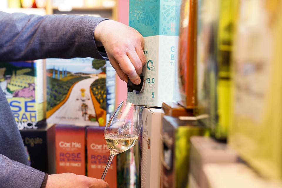 박스형(bag-in-box) 와인 (사진=Messe Düsseldorf GmbH)