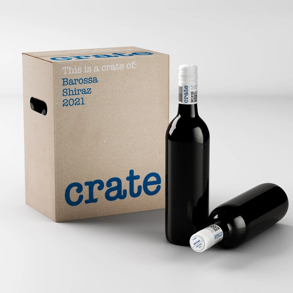 라벨이 없는 와인 '크라테(Crate)' (사진=Fourth Wave Wines & Denomination)