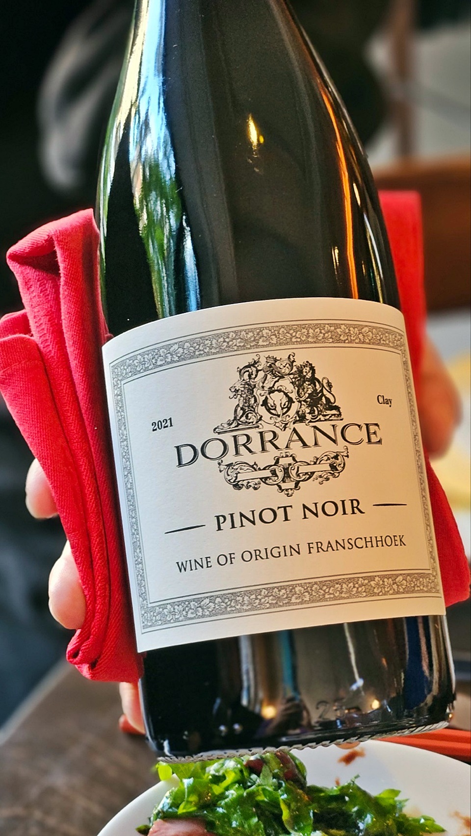 도랑스 피노 누아(Dorrance Pinot Noir) 2021, 남아공의 프란슈호크(FRANSCHHOEK) 지역에서 생산된다