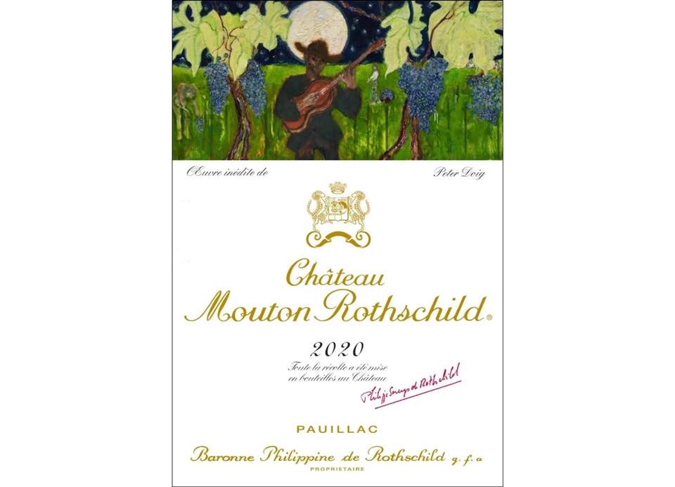 피터 도이그의 샤토 무통 로쉴드 2020 레이블 (사진=Chateau Mouton Rothschild)