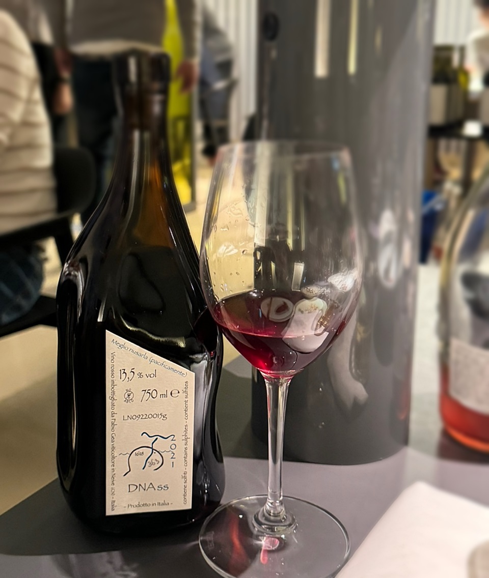 '디앤에이 에스에스(DNAss 2021)', 이 보틀은 2021년 생산된 1618병의 와인 중에 363번 째 병입한 와인으로 백그린과 마찬가지로 'ABCD'라는 단어를 표기했다