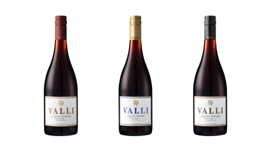 발리(Valli)의 세 가지 스타일의 피노 누아