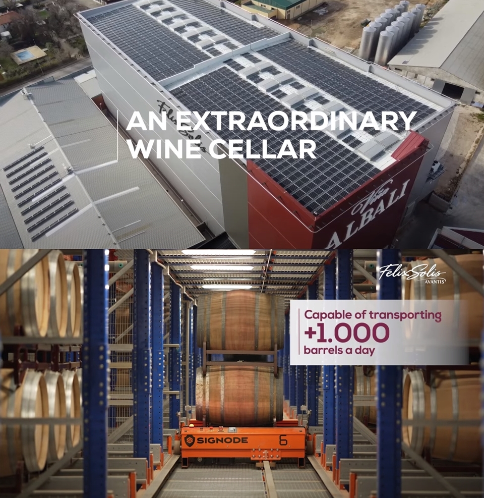 하루에 1,000개의 배럴을 옮길 수 있는 펠릭스 솔리스 아반티스의 새로운 자동화 시설 (사진=Felix Solis Avantis)