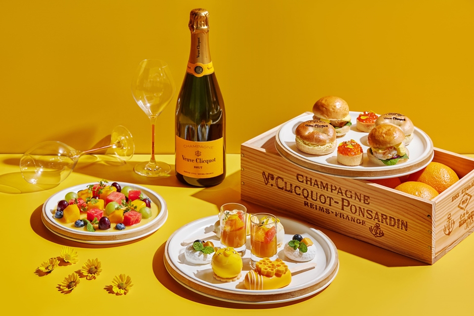 파크 하얏트 부산 뵈브 클리코(Veuve Clicquot) 컬래버레이션 (사진=파크 하얏트 부산)