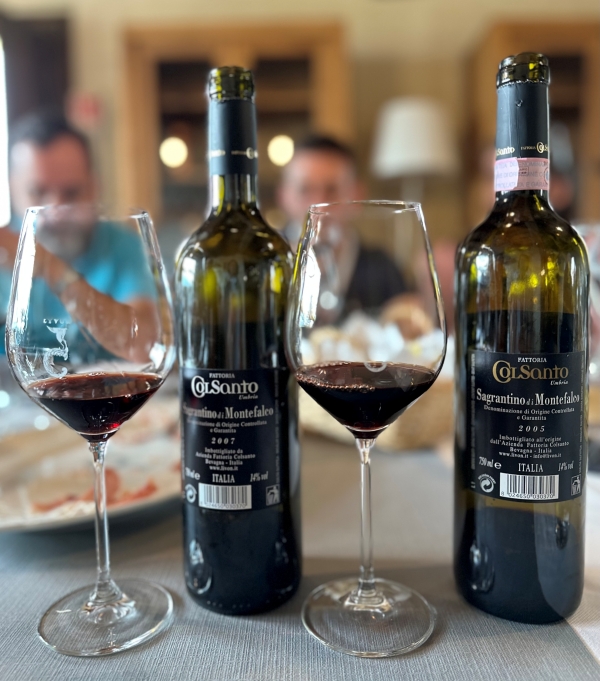 좌-콜산토 몬테팔코 사그란티노 2007, 우-콜산토 몬테팔코 사그란티노 2005