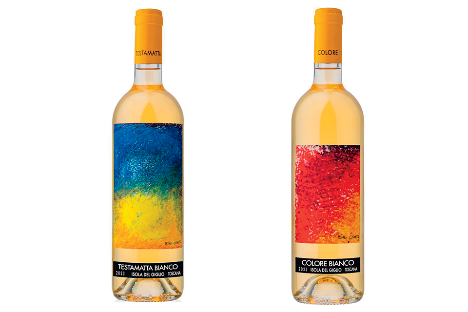 (왼쪽부터) 테스타마타 비앙코 2023(Testamatta Bianco 2023), 꼴로레 비앙코 2023(Colore Bianco 2023)