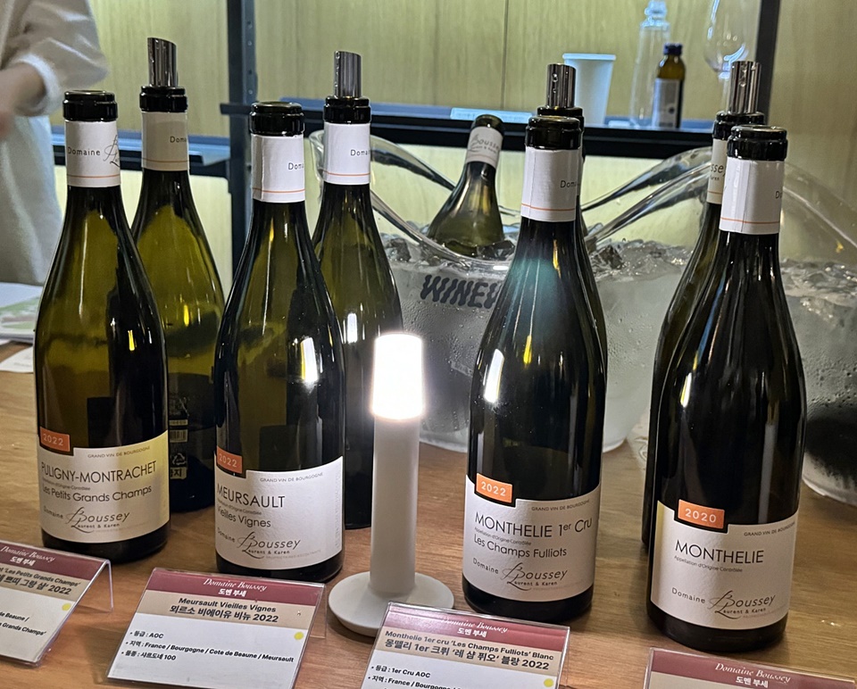 부르고뉴 본 지역의 와인을 좋은 가격대로 선보이는 ‘도멘 부세(Domaine Boussey)’ (사진=도윤 기자)