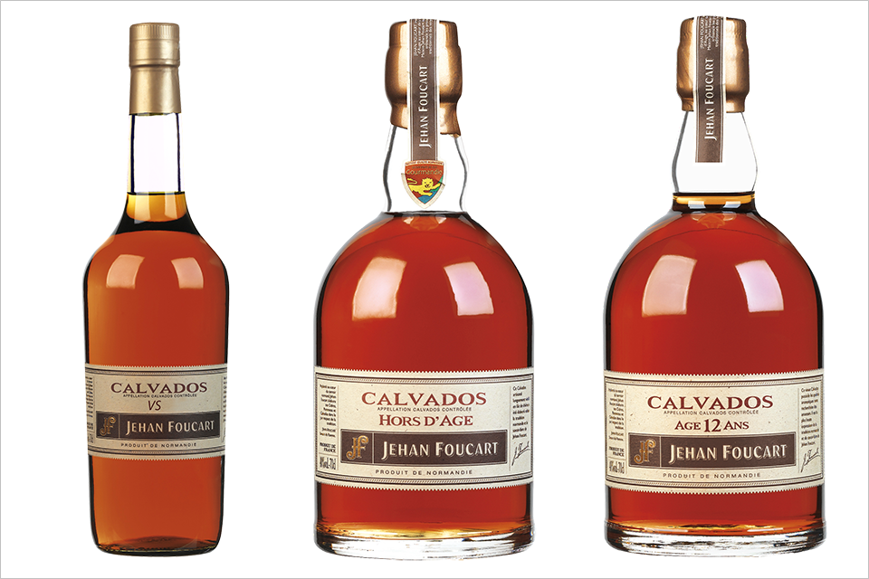 (왼쪽부터) 제안 푸카르 칼바도스 VS, 제안 푸카르 칼바도스 오르다주, 제안 푸카르 칼바도스 12년산