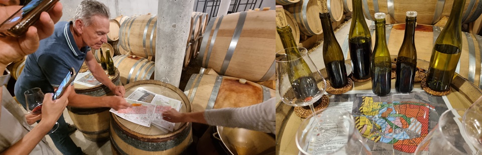 포도밭 테루아를 설명 하고 있는 Rémi Jeanniard (사진=마현수)