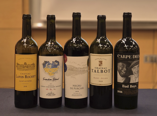 마지막 라운드에서 사용된 와인들