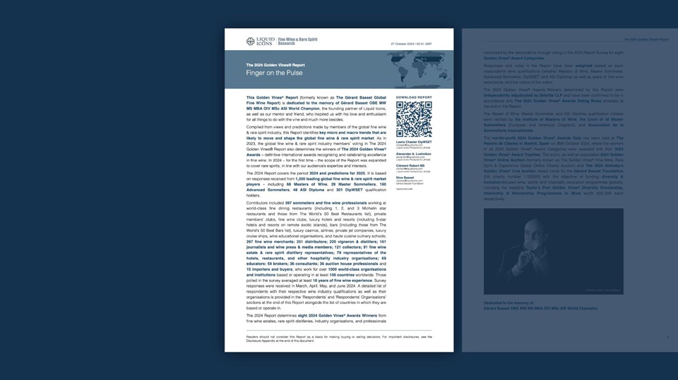 2024 골든 바인즈 리포트(The Golden Vines® Report) (사진=Liquid Icons)