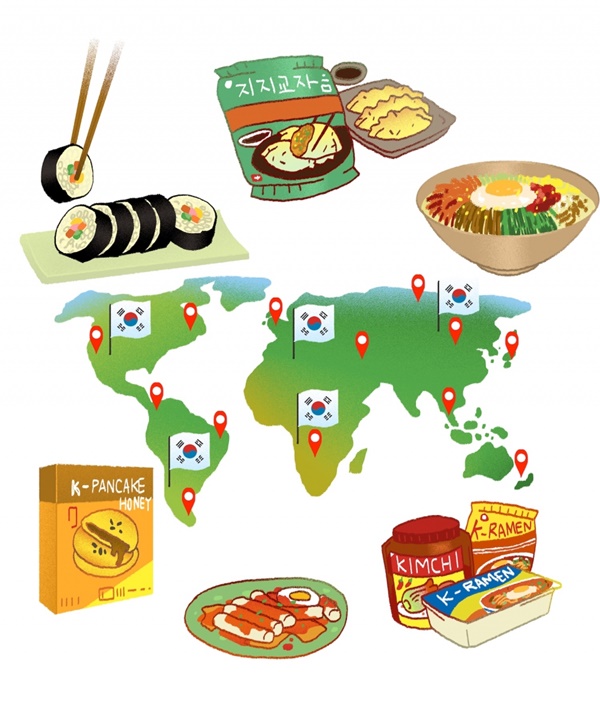 다양한 나라로 수출되는 K-푸드 @gettyimagebank