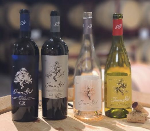 보데가스 후안 길에서 시음한 와인들. 엘 니도의 경우 와이너리만 견학하고 와인을 시음하지는 않았다.