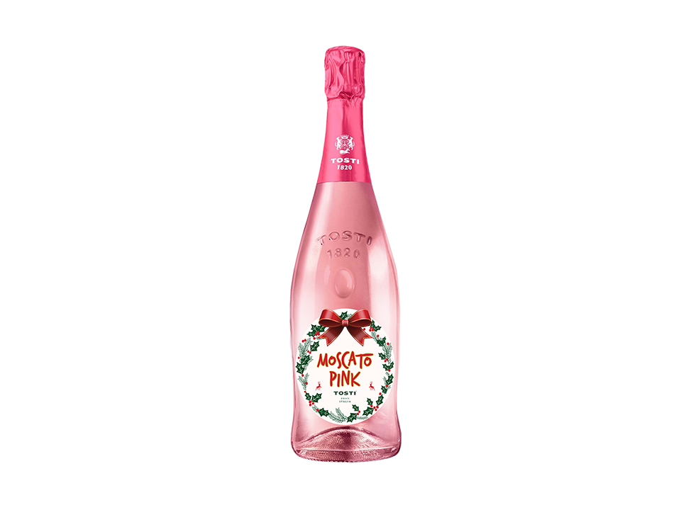 '또스띠 핑크 모스카토 크리스마스 에디션(Tosti Pink Moscato Christmas Edition)', 권장소비자가격 : 36,000원 / 판매처 : 와인파크 (역삼점, 여의도점, 종로점, 서울역점, 에브리데이 서초점), 신세계백화점 (강남점, 동대구점, 센텀시티점), 주요 소매점