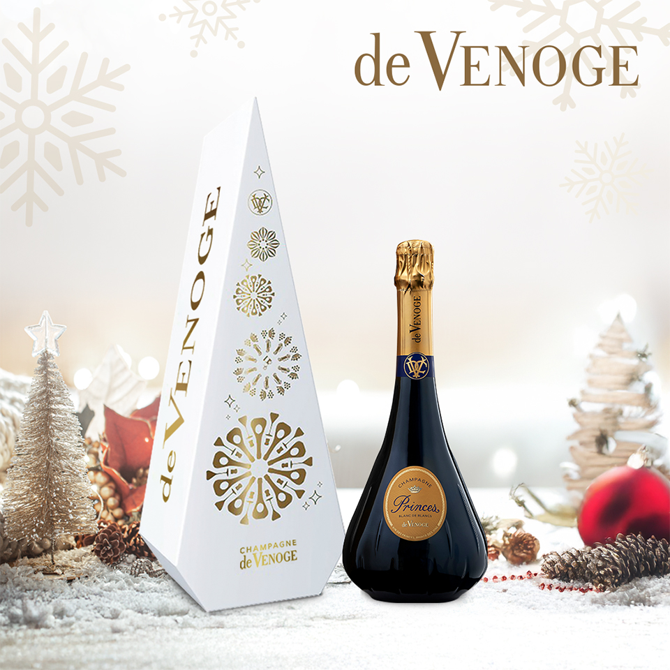 '샴페인 드 브노쥬 프린스 블랑 드 블랑(Champagne de Venoge, Princes Blanc de Blancs)', Brut권장소비자가격 : 339,000원 / 판매처 : 아트인더글라스 갤러리