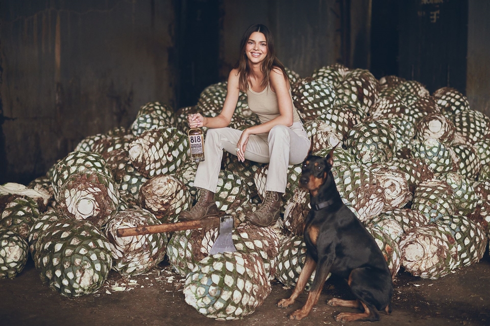 1위를 차지한 켄달 제너 / 818 데킬라 (사진=818 Tequila)