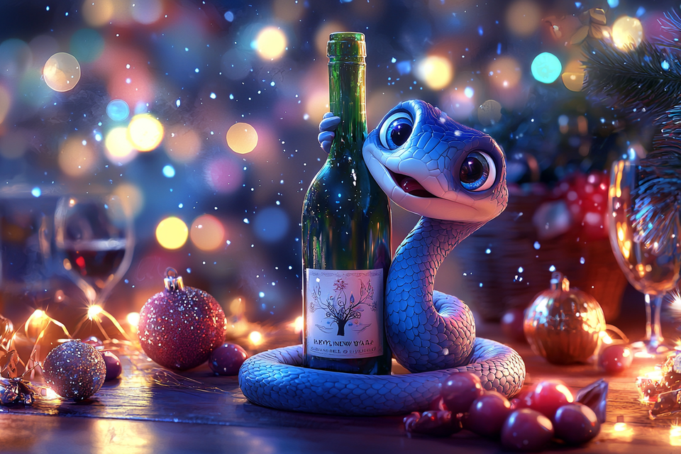 베청색의 '을(乙)’과 뱀을 의미하는 ‘사(巳)’를 상징하는 ‘2025년 청사(靑蛇)의 해'의 푸른 색은 성장과 번영, 지혜를 상징한다