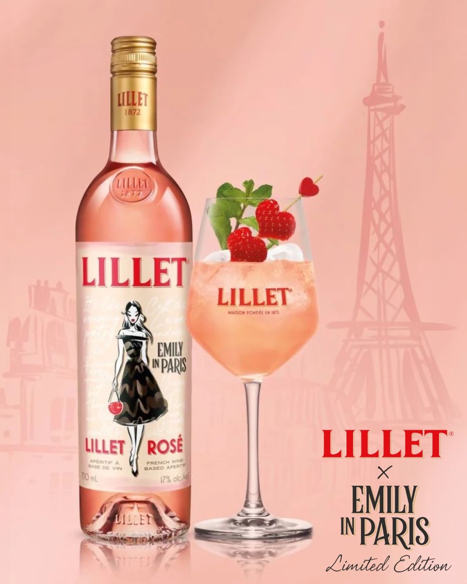 릴레 넷플릭스 X 에밀리 인 파리 로제 와인 (사진=Lillet)