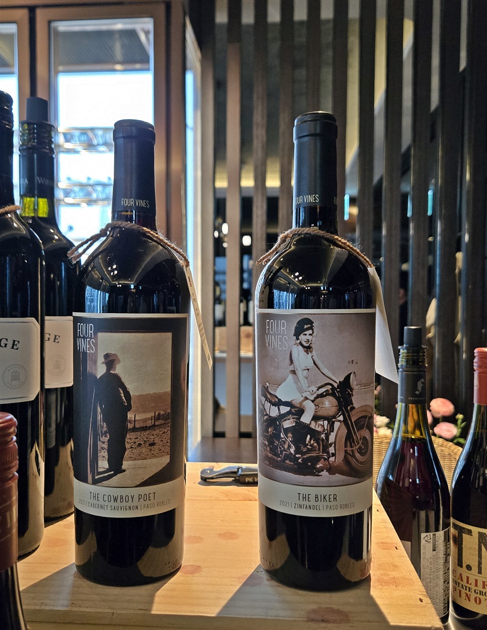 Four Vines Cowboy Poet Cabernet Sauvignon & Four Vines Biker Zinfandel