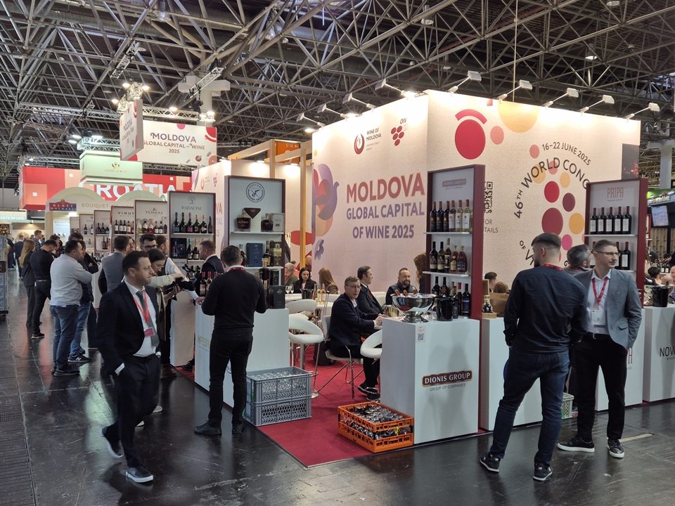 46개 와이너리가 참가한 동유럽 몰도바의 부스