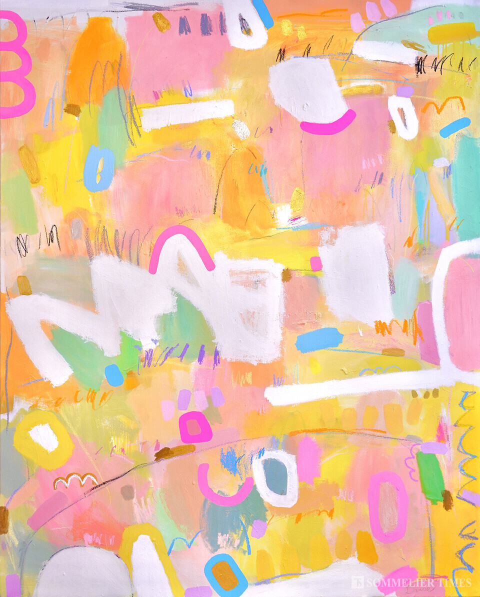 전다래, 100호, 순수, 130.3cm x 162.2cm, Mixed media on canvas, 2021