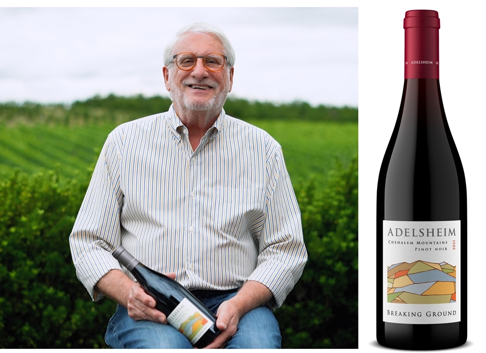 설립자 데이비드 아델스하임과 브레이킹 피노 누아 (사진=레뱅)