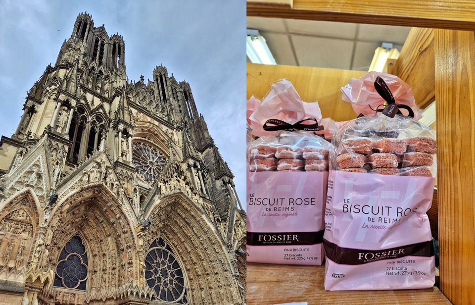 (좌측부터) 랭스 대성당 & 비스퀴 로제 (사진=마현수)
