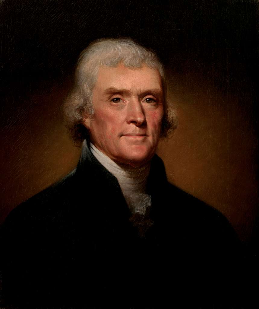 미국의 3대 대통령 토머스 제퍼슨(Thomas Jefferson, 1743-1826, 재임 1801-1809)