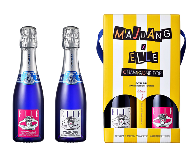 마주앙 엘르 샴페인 팝 (사진=롯데칠성음료)