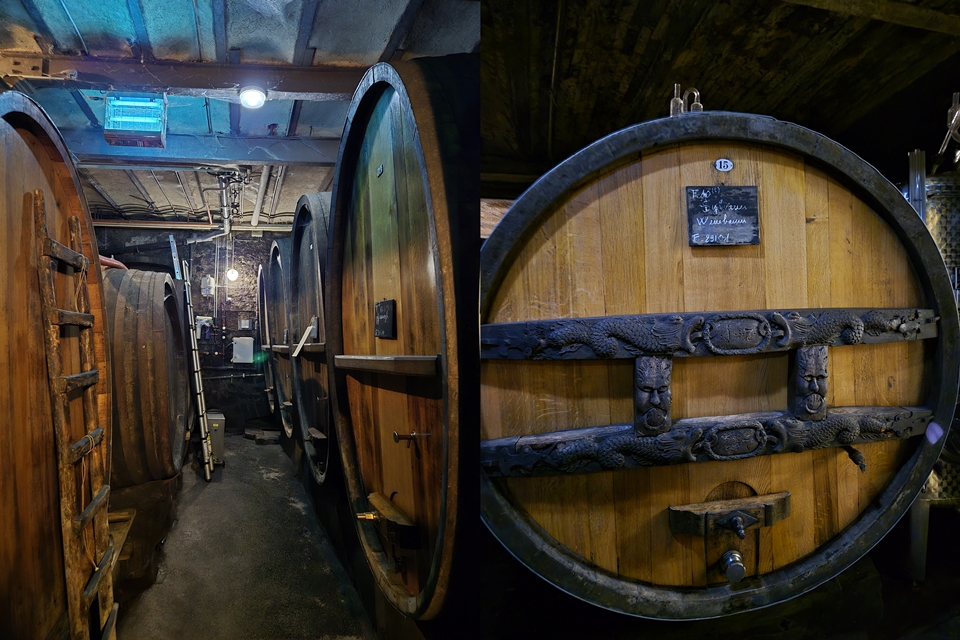 와인이 숙성 중인 푸드르(Foudre) (사진=마현수)