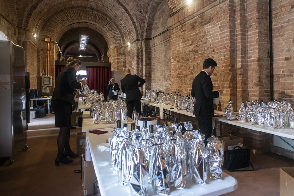 이탈리아 최초 국립 시에나 에노테카 내부 모습 – 에노테카는 16세기에 완성된  시에나 메디치 요새( Fortezza Medicea di Siena) 건물 내 들어서있다.