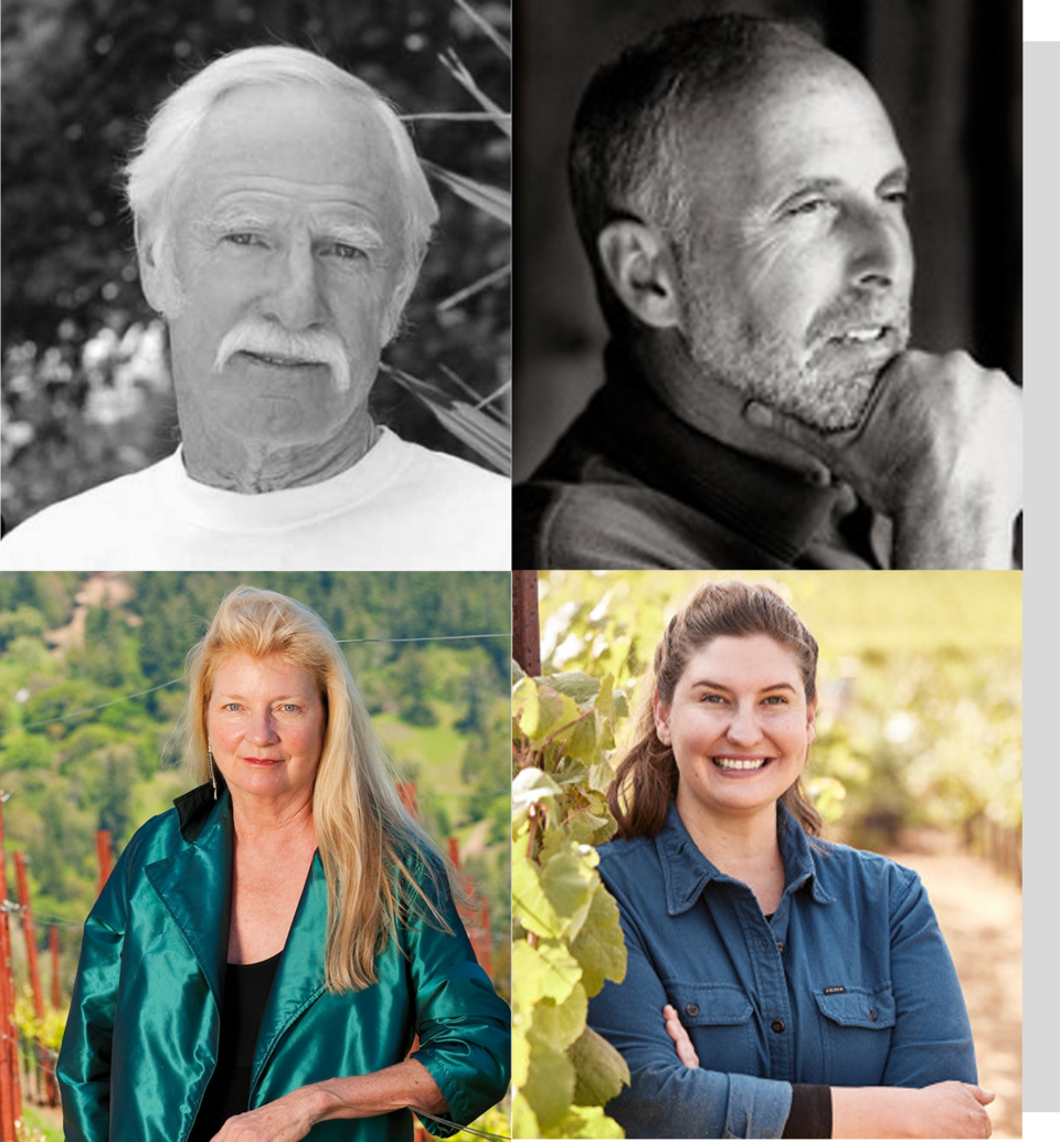 왼쪽 상단부터 시계 방향 대로 랜디 던, 밥 레비, 케이티 보그, 헬렌 털리 @동원와인플러스