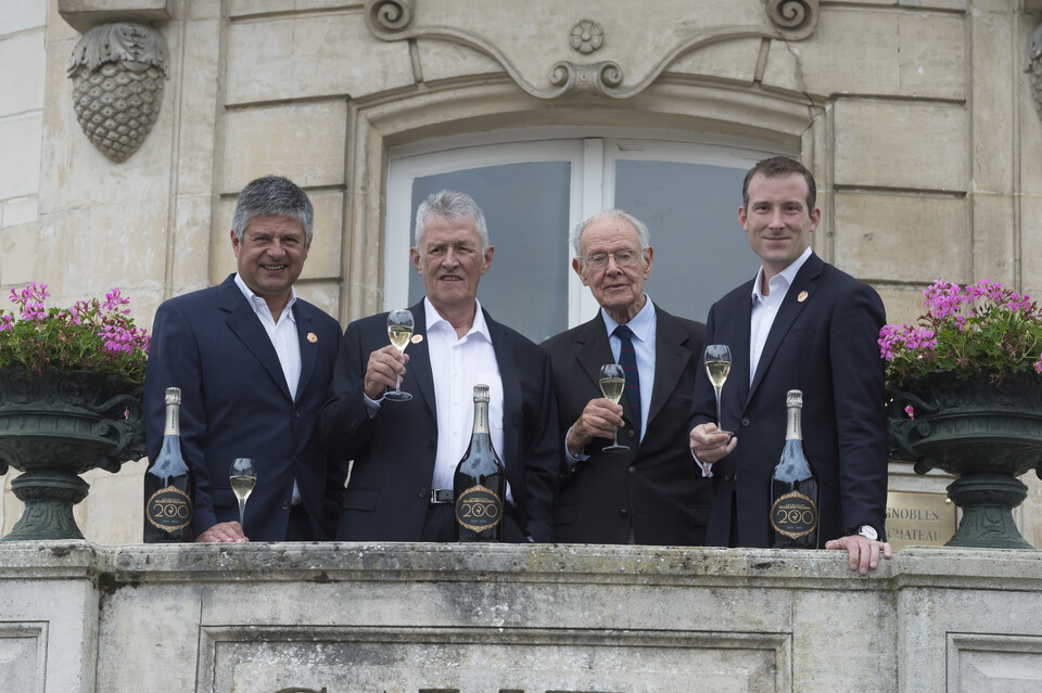 왼쪽부터 앙투안 (6세대), 프랑수아(6세대), 장(5세대), 매티유(7세대) 롤란드 빌까르 오너 패밀리 @나라셀라