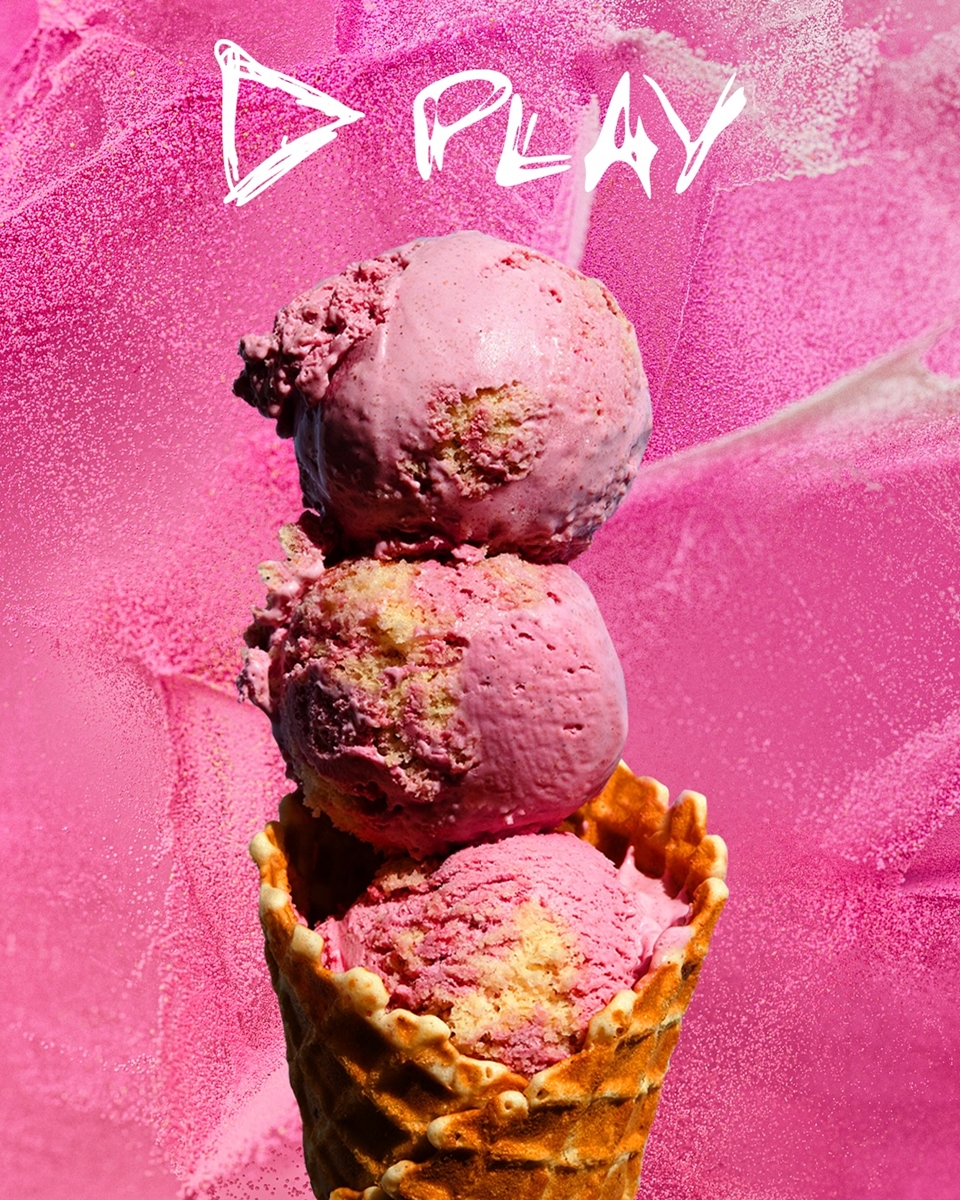 에드 시런의 여덟 번째 정규 앨범에서 영감을 얻은 핑크 플레이 아이스크림 (사진=Van Leeuwen Ice Cream)