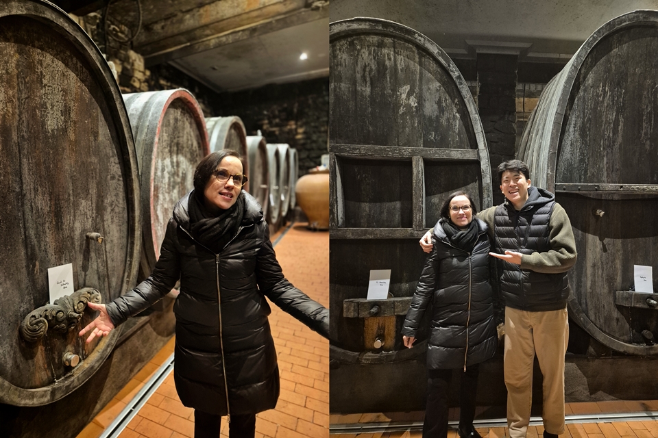 도멘 마르셀 다이스 꺄브에서 설명 중인 Marie-Hélène Cristofaro (사진=마현수)