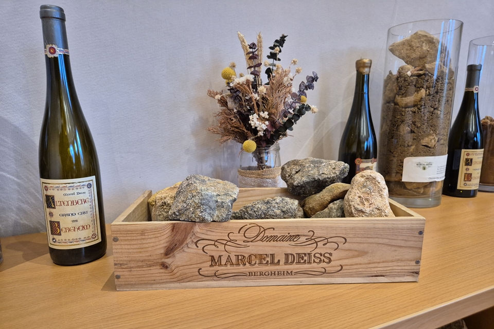 Grand Cru Altenberg de Bergheim 와인과 토양들 (사진=마현수)