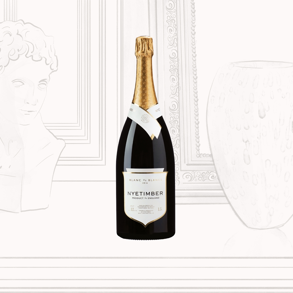 Nyetimber 2016 Blanc de Blancs Magnum가 영국 스파클링 와인 최초로 샴페인을 제치고 1위에 선정되었다. (사진=Nyetimber)