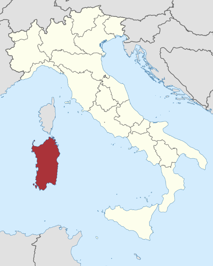 사르데냐 위치 @TUBS