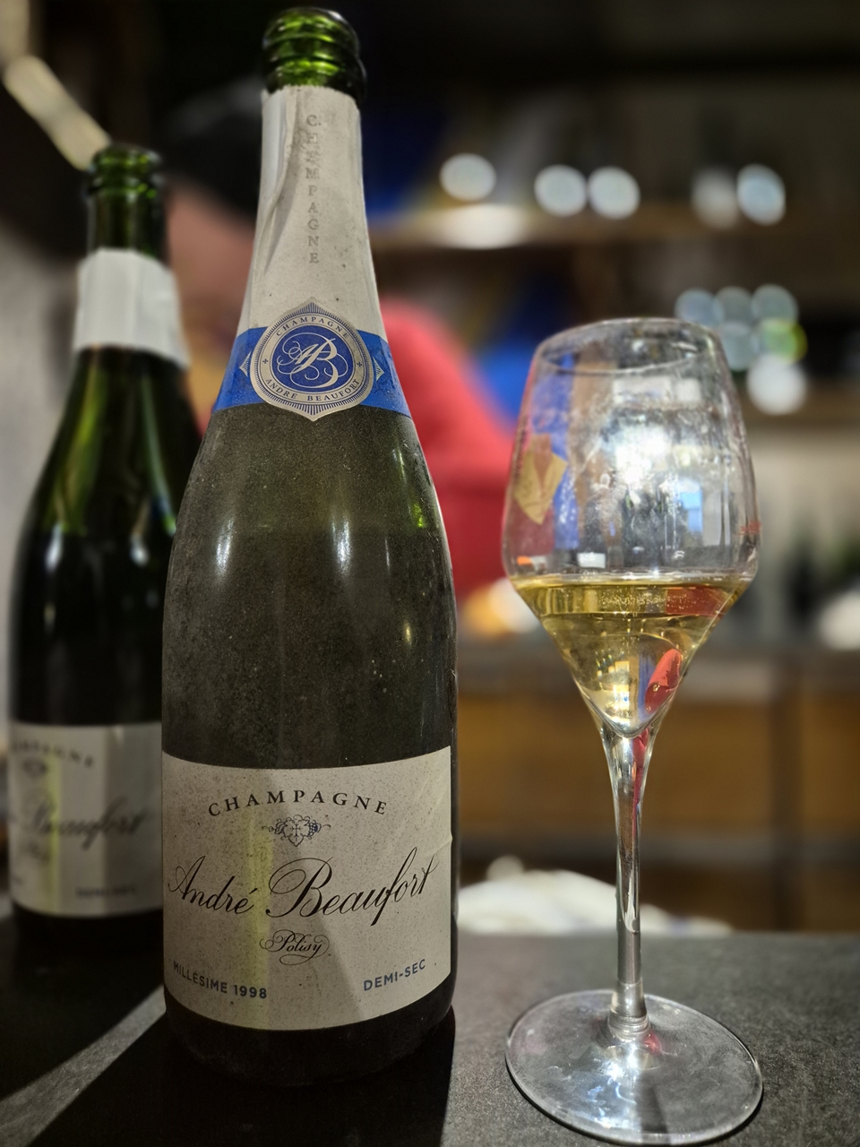 Champagne André Beaufort Polisy Demi-Sec 1998 (사진=마현수)